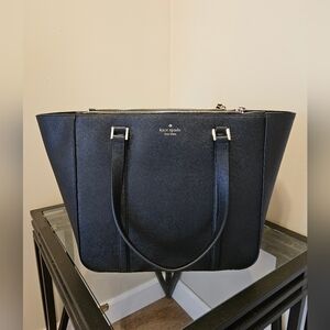 NWT Kate Spade Newbury Lane Saffiano Black Leather Tote Bag